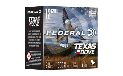 FED TX DOVE 12GA 2.75" 1 1/8OZ #7.5 RSR|FETXD1275