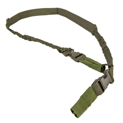 NcStar AARS21PG VISM Sling Green Nylon Strap w/Elastic Shock-Cord 55"-72" OAL Adjustable Bungee TSW|132536