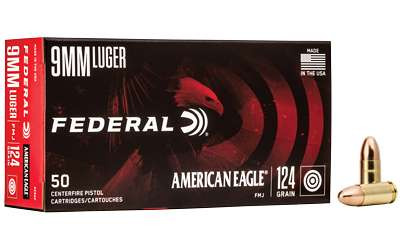 FED AM EAGLE 9MM 124GR FMJ 50/1000 RSR|FEAE9APBX