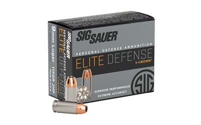 SIG AMMO 9MM 115GR JHP 20/200 RSR|SGE9MMA1