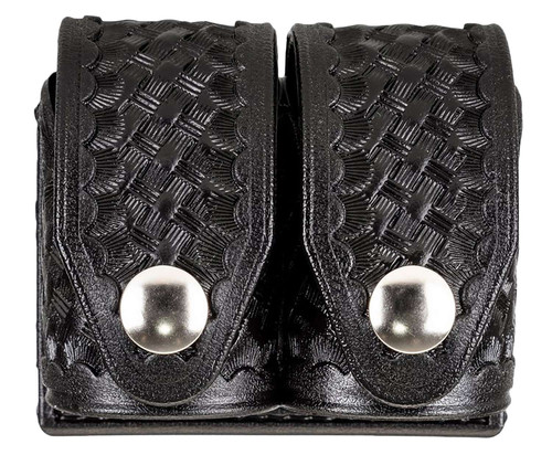 HKS 203BLBN SpeedLoader Case Double Large Black Hytrel Belt Loop Belts 2.25" Wide TSW|82032