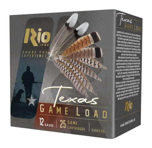 Rio Ammunition TGHV3675TX Texas Game Load High Velocity 12Gauge 2.75" 1 1/4oz 7.5Shot 25 Per Box/10 Case TSW|117555