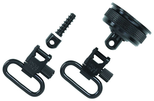 Uncle Mike's 18032 Mag Cap Swivel Set made of Steel with Blued Finish, 1" Loop Size & Quick Detach Style for 12 Gauge Remington 11-87 Includes Two Super Swivels TSW|44428