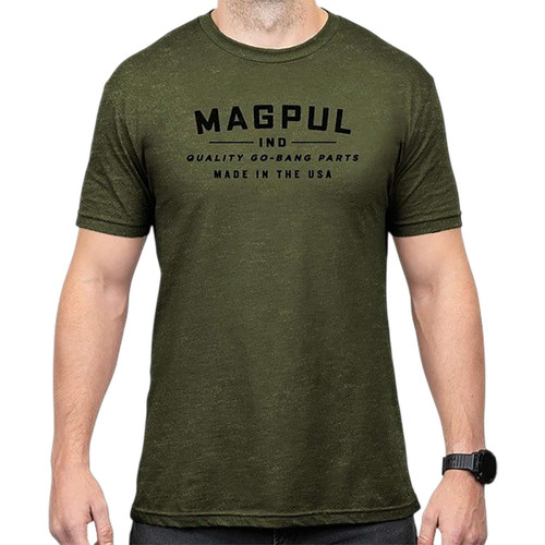 Magpul MAG1112-317 Go Bang Parts Olive Drab Heather Cotton/Polyester Short Sleeve XL TSW|184110