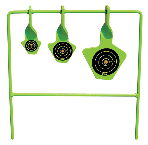 SME SMEST22 Spinning Target Rimfire Pistol/Rifle Steel Black/Green Bullseye Illustration Impact Enhancement Motion TSW|101168