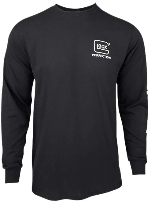 Glock AP96100 Perfection Long Sleeve Tee Black Pre-Shrunk Cotton Long Sleeve Large TSW|174095