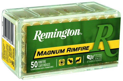 Remington Ammunition 21170 Magnum Rimfire 22WMR 40gr Jacketed Hollow Point 50 Per Box/40 Case TSW|56108