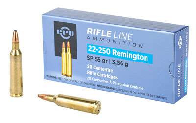 PPU 22-250REM SP 55GR 20/200 RSR|PPUPP22250