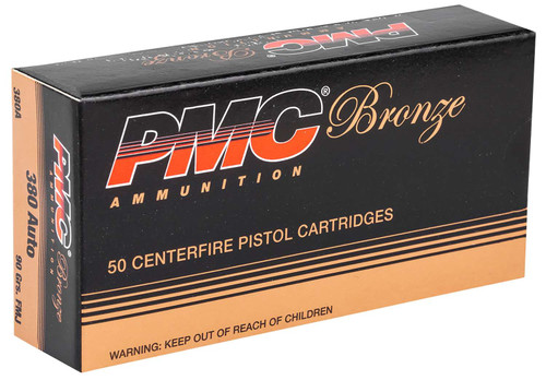 PMC 380A Bronze 380ACP 90gr Full Metal Jacket 50 Per Box/20 Case TSW|74066