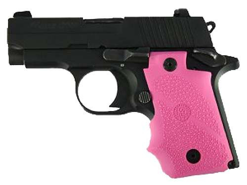 Hogue 38007 Rubber Grip Pink with Finger Grooves for Sig P238 TSW|89638