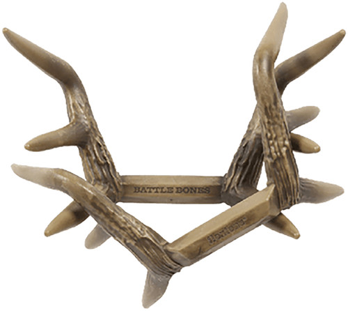 Flextone FLX-FLXDR064 Battle Bones Rattling Antlers Attracts Deer Species Brown