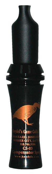 Haydel's Game Calls CS03 Compensator Open Call Specklebelly Sounds Attracts Geese Black Acrylic TSW|81182
