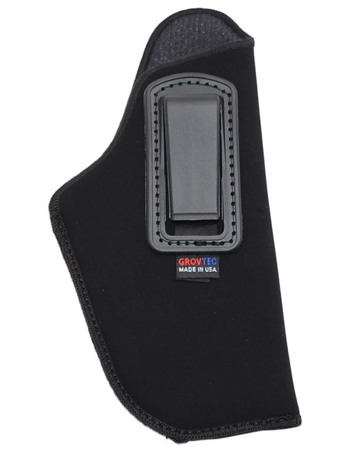 GrovTec US Inc GTHL14115R Inside The Pants IWB Size 15 Black Suede Belt Clip Fits Large Semi-Auto 3-4" Barrel Right Hand TSW|75671