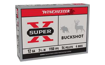 WIN SUPER-X 12GA 3.5" 4 BUCK 5/250 RSR|WNXB12L4