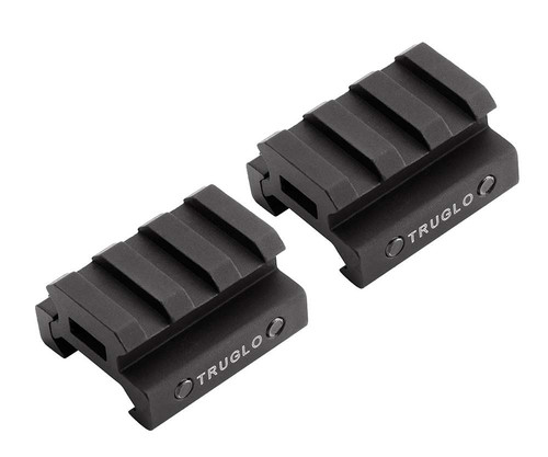 TruGlo TG8972B Picatinny Riser Mount Matte Black Anodized TSW|91273