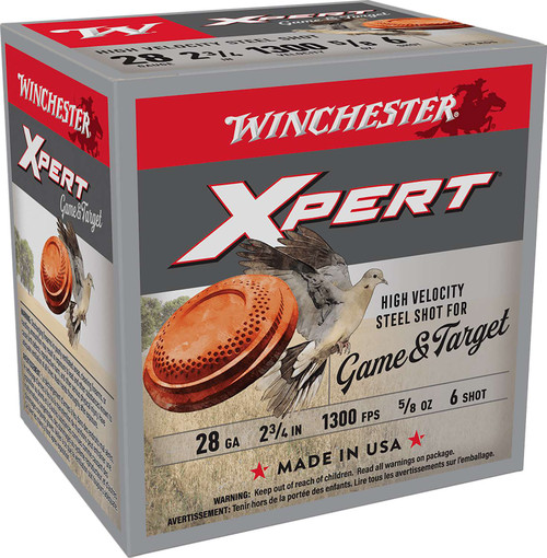 Winchester Ammo WE28GT6 Super X Xpert High Velocity 28Gauge 2.75" 5/8oz 6Shot 25 Per Box/10 Case TSW|116851