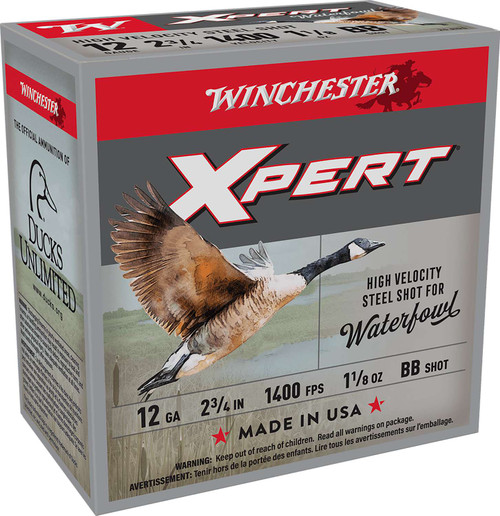Winchester Ammo WEX12HBB Super X Xpert High Velocity 12Gauge 2.75" 1 1/8oz BBShot 25 Per Box/10 Case TSW|116448