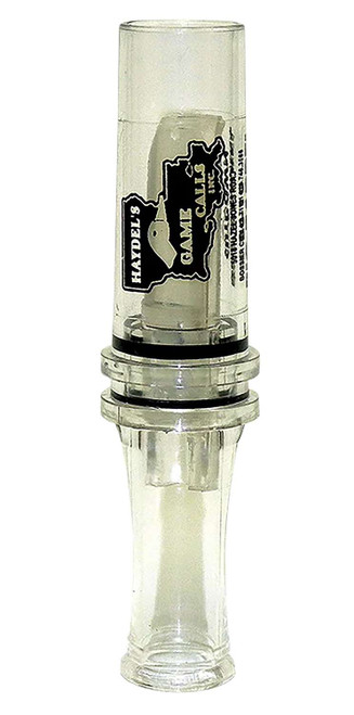 Haydel's Game Calls BC10 Big Barreled Open Call Single Reed Mallard Sounds Attracts Ducks Clear Plastic TSW|62811