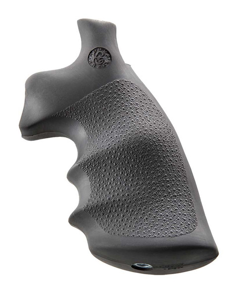 Hogue 19002 Conversion Monogrip Black Rubber with Finger Grooves for S&W K, L Frame with Round Butt TSW|86470