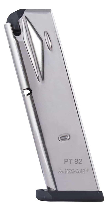 Mec-Gar PT9215N Taurus 15rd 9mm Luger, Fits Taurus PT99/PT92 Nickel TSW|161741