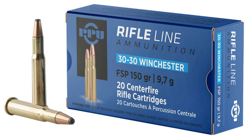 PPU PP30301 Standard Rifle 30-30Win 150gr Flat Soft Point 20 Per Box/10 Case TSW|57000