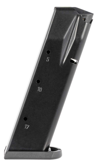 Mec-Gar MGWIT9SFAFC Tanfoglio 17rd 9mm Luger, Fits Tanfoglio Witness Sm Frame Blued w/Anti-Friction Coating Carbon Steel TSW|123104