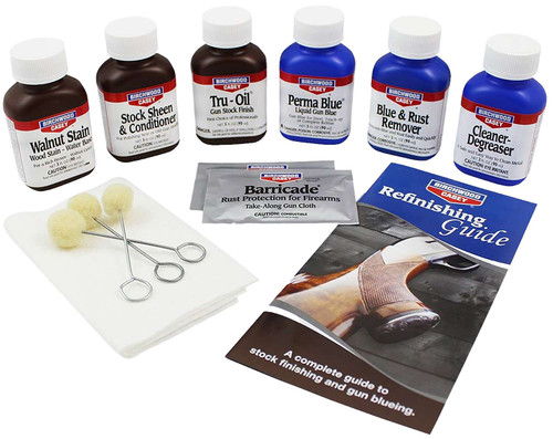 Birchwood Casey 20001 Deluxe Perma Blue & Tru-Oil Gun Stock Finishing Kit TSW|23433