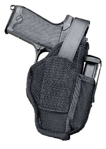Uncle Mike's 70010 Sidekick Hip Holster IWB/OWB Size 01 Black Kodra Nylon Belt Clip Fits Medium Autos Fits 3-4" Barrel Belt 2.25" Wide Includes Adjustment Tool Ambidextrous TSW|44936