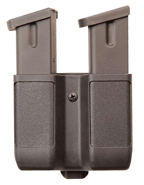 Blackhawk 410610PBK Double Mag Case Black Polymer Belt Clip Compatible w/ Double Stack 9mm/10mm/40/45/357 TSW|81951