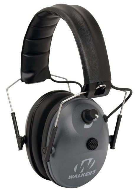 Walker's GWPWLK1MEM Single Mic Electronic Muff 24 dB Over the Head Gray/Black Polymer TSW|24927