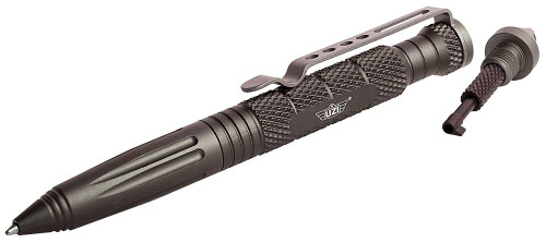 Uzi Accessories UZITACPEN6GM Tactical Pen Gun Metal Aluminum 6" Features Glass Breaker/Cuff Key TSW|4603