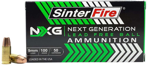 SinterFire Inc SF9100NXGLF9mm Luger 100gr 50 Per Box/20 Case TSW|184801