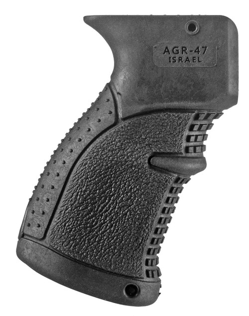 FAB Defense FXAGR47B AGR-47 Ergonomic Rubberized Pistol Grip for AK-47/74/ AKS-74U Krinkov/ ATI Galil Fiberglass Reinforced Black Polymer TSW|107018