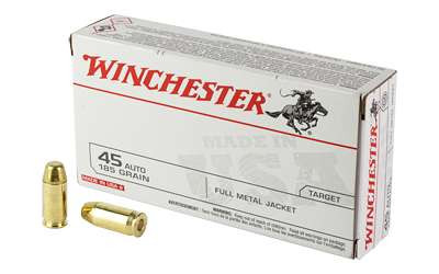 WIN USA TRGT 45AUTO 185GR FMJ 50/500 RSR|WNUSA45A