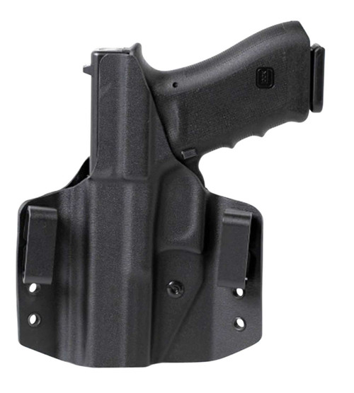 Uncle Mike's 54CCW67BGL CCW Holster OWB Black Boltaron Belt Slide Compatible w/Glock 42 Left Hand TSW|125034