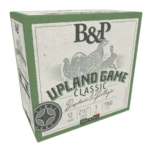 B&p Ammunition 12B1UP8 Upland Game Classic 12Gauge 2.50" 1oz 8Shot 25 Per Box/10 Case TSW|168018