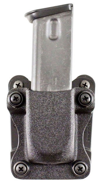 DeSantis Gunhide A86KJKKZ0 Quantico Single Mag Pouch OWB Black Kydex, Belt Clip Fits Belts Up To 1.50" Wide, Compatible w/Sig P365, Ambidextrous TSW|127914