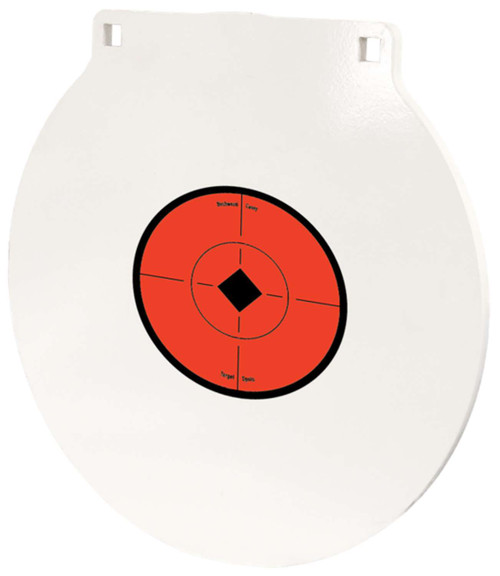 Birchwood Casey RND6 Round Steel Target Plate 6" Centerfire Rifle/Handgun Target Black/Red/White NM500 Steel Hanging TSW|155775