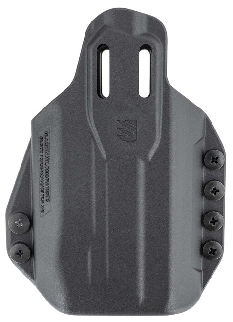 Blackhawk 416302BK Stache IWB Size 02 Black Polymer Belt Clip Compatible w/Glock 19/23/32/45 Belt 1.50" Wide Ambidextrous TSW|134623