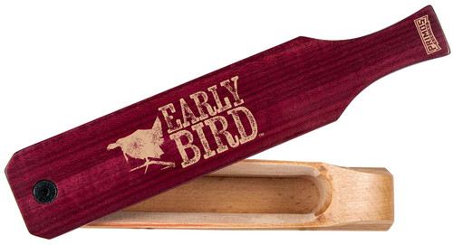 Primos PS2961 Early Bird Box Call Turkey Hen Sounds Attracts Turkeys Natural Walnut/Purple Heart TSW|123340