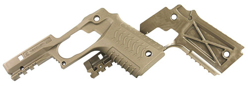 Recover Tactical CC3H-02 Grip & Rail System Tan Polymer Picatinny for Standard Frame 1911 TSW|142061