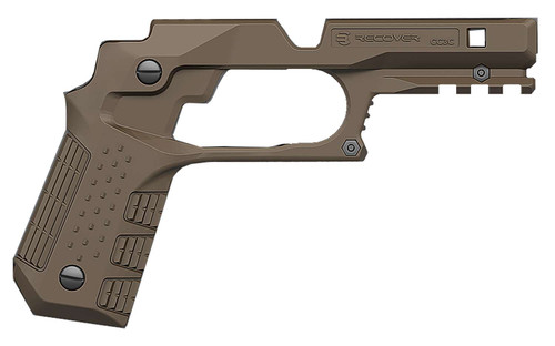Recover Tactical CC3C02 Grip & Rail System Tan Polymer Picatinny for Compact 1911 TSW|142057