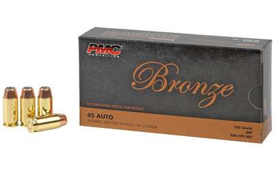 PMC BRNZ 45ACP 185GR JHP 50/1000 RSR|PMC45B