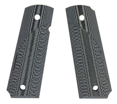 Pachmayr 61001 Tactical Grip Checkered Black & Gray G10 Panels for 1911 TSW|7981