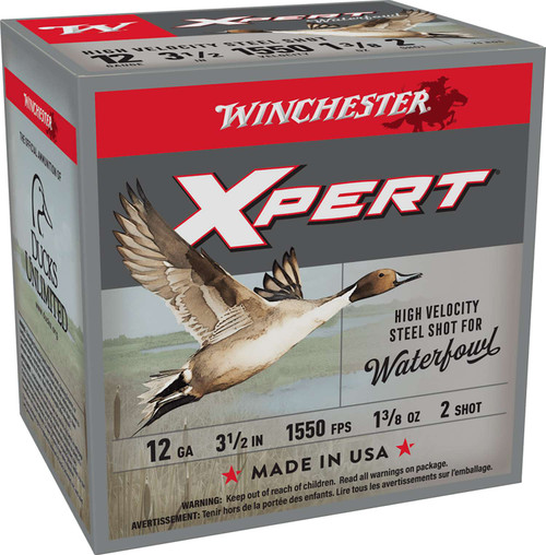 Winchester Ammo WEX12L2 Super X Xpert High Velocity 12Gauge 3.50" 1 3/8oz 2Shot 25 Per Box/10 Case TSW|117206