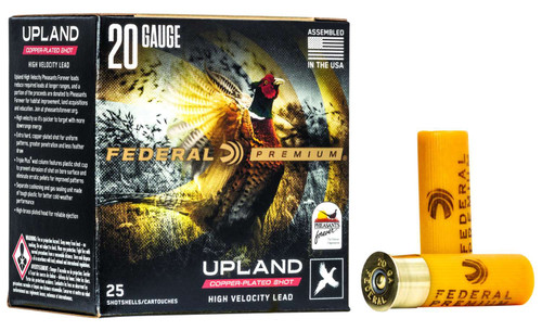 Federal PF20475 Premium Wing-Shok Pheasant Forever High Velocity 20Gauge 2.75" 1oz 7.5Shot 25 Per Box/10 Case TSW|117234