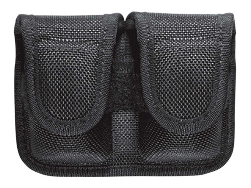 Bianchi 17400 7301 SpeedLoader Pouch Double Black Accumold Hook & Loop Belts 2-2.25" Wide Compatible w/ 38/357 TSW|30409
