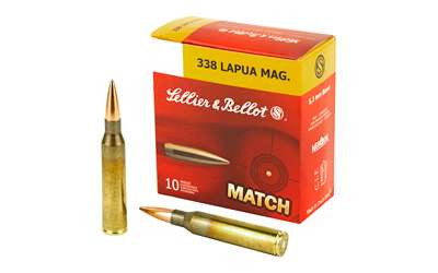 S&B 338LAPUA 250GR SIERRA HPBT 10/BX RSR|SB338LMA