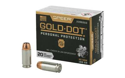 SPR GOLD DOT 40SW 180GR HP 20/200 RSR|CCI23962GD