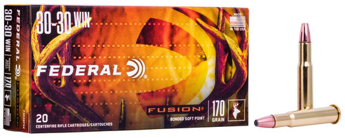 Federal F3030FS2 Fusion 30-30Win 170gr Bonded Soft Point 20 Per Box/10 Case TSW|15747